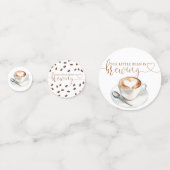 Onze Kleine Boon Brouwt Koffie Baby Shower Confetti (Voorkanten)