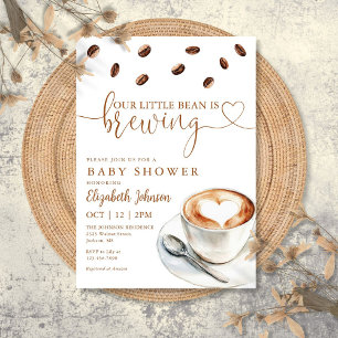 Onze Kleine Boon Brouwt Koffie Baby Shower Kaart