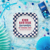 Onze kleine brandweerman Eerste verjaardag Papieren Bordje (Feest)