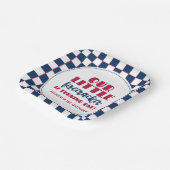 Onze kleine brandweerman Eerste verjaardag Papieren Bordje (Gebogen)