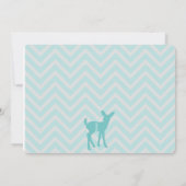 Onze kleine buck draait een verjaardagsuitnodiging kaart (Achterkant)