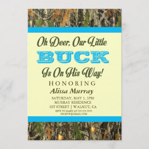 Onze kleine buck is op weg naar zijn Baby shower. Kaart