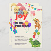 Onze kleine bundel van vreugde is onderweg. kaart (Voorkant / Achterkant)