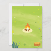 Onze Kleine Camper Kids Verjaardag uitnodiging (Achterkant)