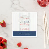 Onze kleine Champ Baseball elke zondag.. Servet (Insitu)