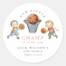 Onze kleine Champ Basketbal Basket Boy Baby shower