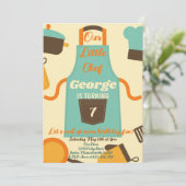 Onze kleine chef verjaardag kaart (Staand voorkant)