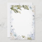 Onze kleine Cookie Blue Snowflake Boy Baby shower Kaart (Achterkant)