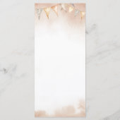 Onze Kleine Cowboy Baby Shower Cactus Woestijn Men Menu (Achterkant)