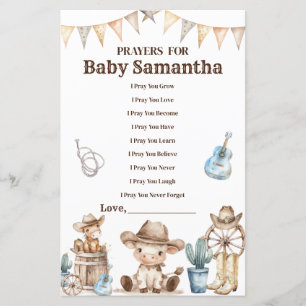 Onze kleine cowboy Baby shower voor Baby