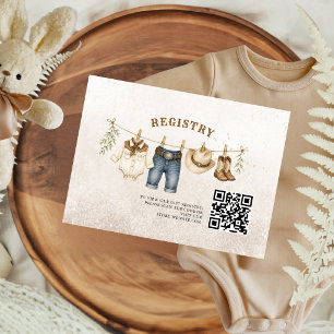 Onze Kleine Cowboy is op Weg Registratiekaart Informatiekaartje