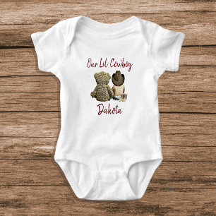 Onze Kleine Cowboy Persoonlijke Baby Jongen Romper