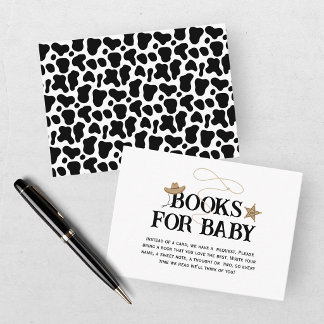 Onze Kleine Cowboy Western Rodeo Baby Shower Informatiekaartje