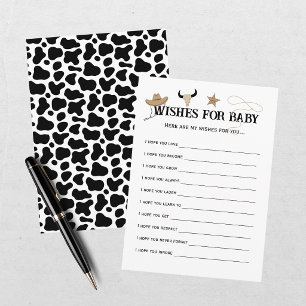 Onze Kleine Cowboy Western Rodeo Baby Shower Informatiekaartje