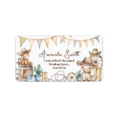 Onze kleine Cowboy Wild West Baby shower adres Etiket (Voorkant)