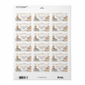 Onze kleine Cowboy Wild West Baby shower adres Etiket (Full Sheet)