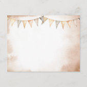 Onze kleine Cowboy Wild West Baby shower advies Informatiekaartje (Achterkant)