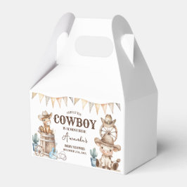 Onze kleine Cowboy Wild West Baby shower Bedankdoosjes