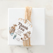 Onze kleine Cowboy Wild West Baby shower Bedankjes Labels (In situ)