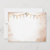 Onze kleine Cowboy Wild West Baby shower Bedankkaart (Achterkant)