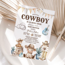 Onze kleine Cowboy Wild West Baby shower