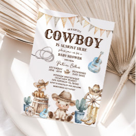 Onze kleine Cowboy Wild West Baby shower Kaart