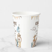 Onze kleine Cowboy Wild West Baby shower Papieren Bekers (Rechts)