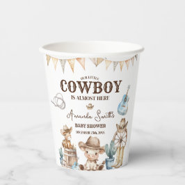 Onze kleine Cowboy Wild West Baby shower Papieren Bekers