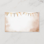 Onze kleine Cowboy Wild West Baby shower Registry Informatiekaartje (Achterkant)