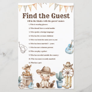 Onze kleine cowboy wild westen vinden de gast spel
