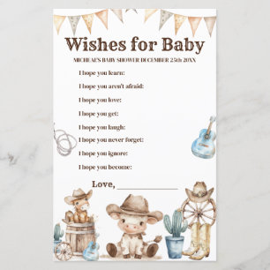 Onze kleine cowboy wilde westen wenst voor Baby