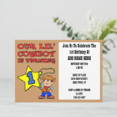 Onze Kleine Cowboy Wordt Eén Kaart (Staand voorkant)