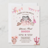 Onze kleine cowgirl Westerne de eerste rodeo-verja Kaart (Voorkant)