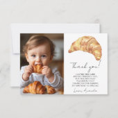 Onze Kleine Croissant 1e Verjaardag Bedankt (Voorkant)