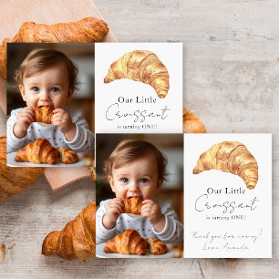 Onze Kleine Croissant 1e Verjaardag Bedankt
