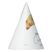 Onze kleine croissant 1e verjaardag feesthoedjes (Links)