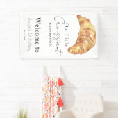 Onze kleine croissant 1e verjaardag spandoek (Insitu)