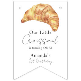 Onze Kleine Croissant 1e Verjaardagsfeestje Vlaggetjes
