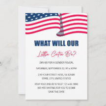 Onze Kleine Cutie 4th van Juli Gender Reveal