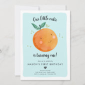 Onze kleine Cutie Clementine Sinaasappel eerste ve Kaart (Voorkant)