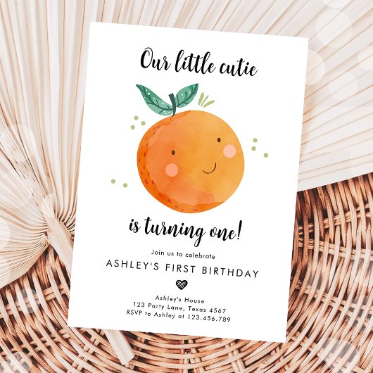 Onze kleine Cutie Clementine Sinaasappel eerste ve Kaart