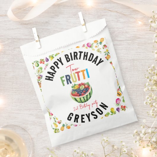 Onze kleine cutie fruit 2e Verjaardag Party Bedankzakje (Geknipt)