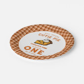 Onze Kleine Cutie Pi Dag 1e verjaardag Papieren Bordje (Gekanteld)