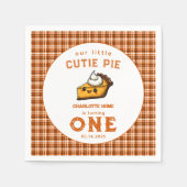 Onze Kleine Cutie Pi Dag 1e verjaardag Servet (Voorkant)