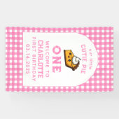 Onze Kleine Cutie Pi Dag 1e verjaardag Spandoek (Horizontaal)