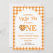 Onze Kleine Cutie Pie Retro 1e Verjaardagsfeest Kaart (Voorkant)