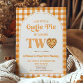 Onze Kleine Cutie Pie Retro 2e Verjaardagsfeest Kaart
