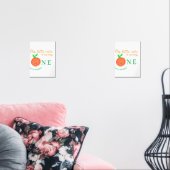 Onze kleine cutie sinaasappel een verjaardag citru muurkunst sets (Woonkamer)
