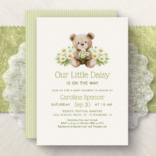 Onze Kleine Daisy Is Op Weg Baby Shower Kaart