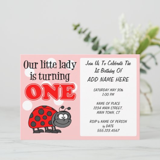 Onze kleine dame draait er één om kaart (Staand voorkant)